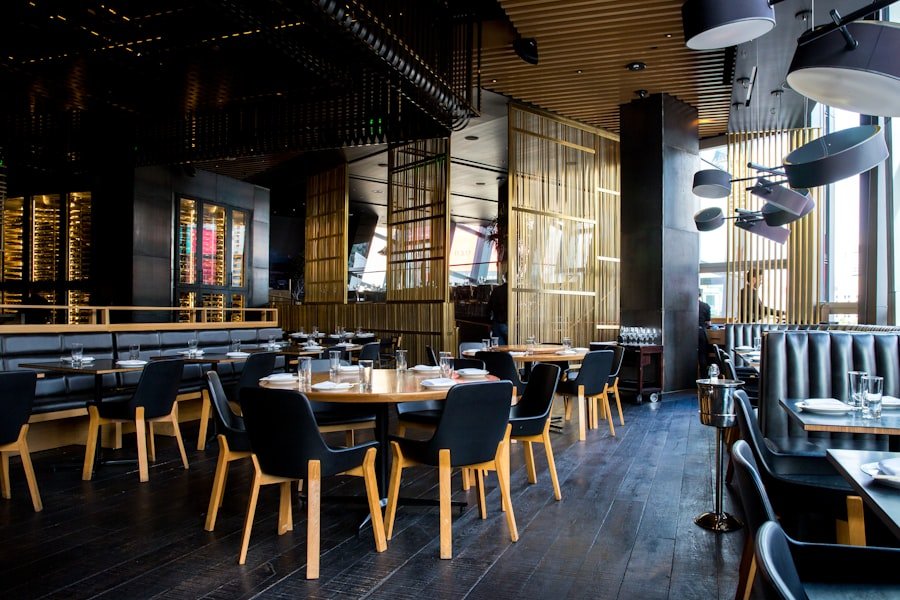 Illustrative waterfront dining image